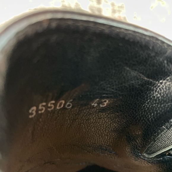 Goodman Italy 35506 Black Leather Loafers‎ Men's Size EU 43 Formal Slip-On Shoes - Picture 13 of 15